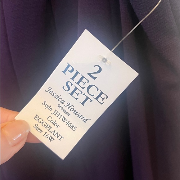 Jessica Howard purple dress size 16W NWT - Picture 3 of 4